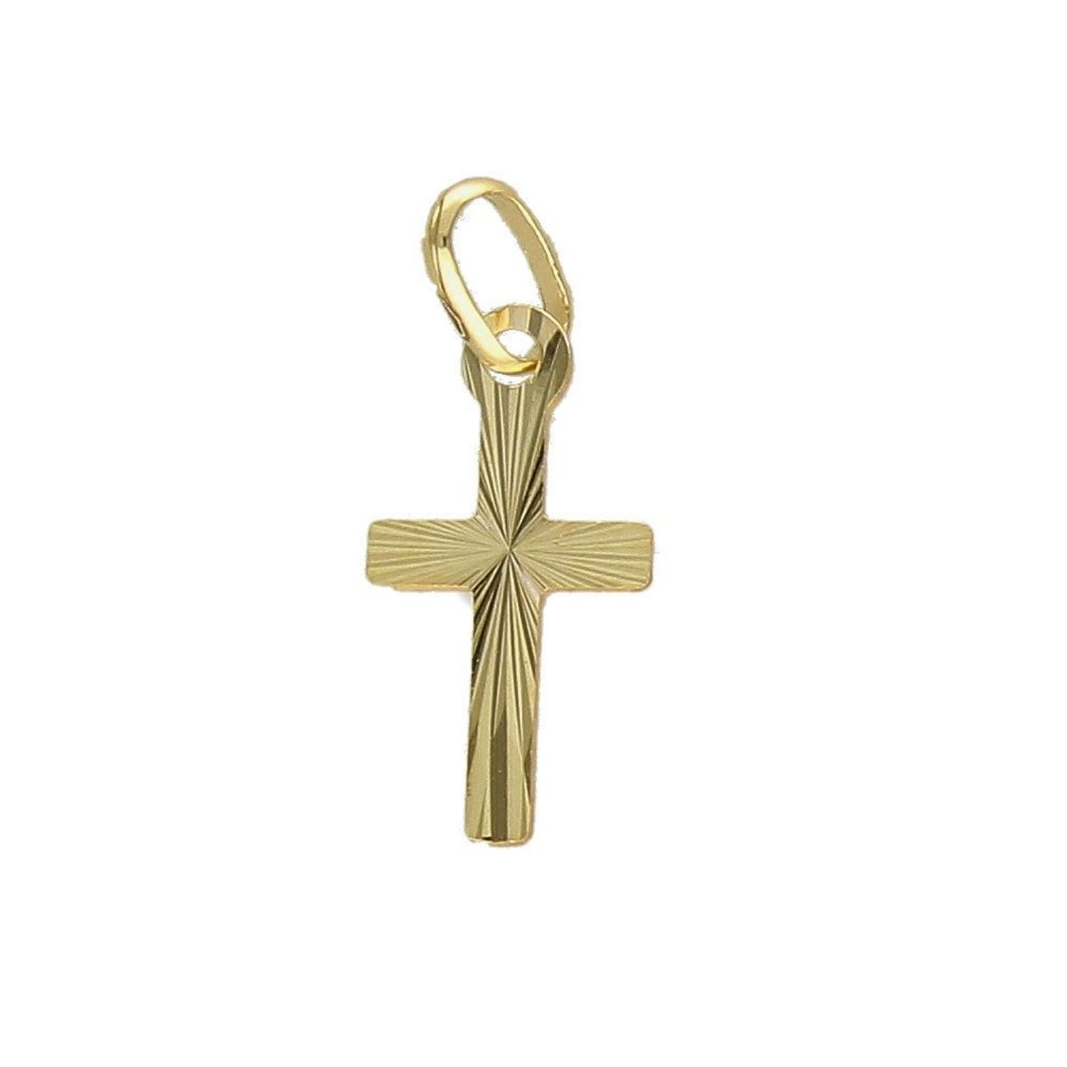 Złota zawieszka grawerowany krzyżyk. ZA 422C.jpg